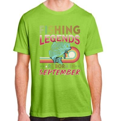 Fishing Legends Are Born In September Adult ChromaSoft Performance T-Shirt