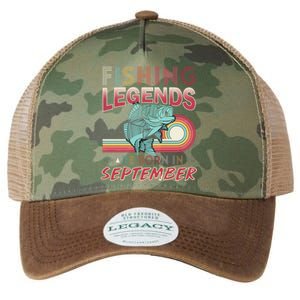 Fishing Legends Are Born In September Legacy Tie Dye Trucker Hat