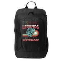 Fishing Legends Are Born In September City Backpack