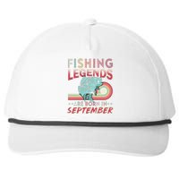 Fishing Legends Are Born In September Snapback Five-Panel Rope Hat