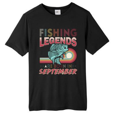 Fishing Legends Are Born In September Tall Fusion ChromaSoft Performance T-Shirt