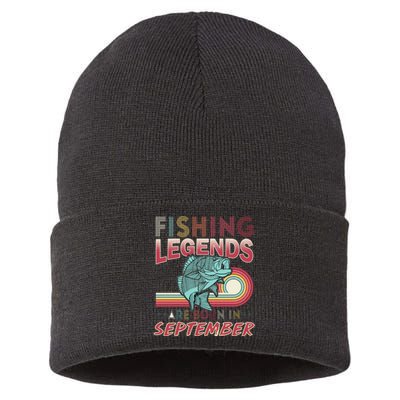 Fishing Legends Are Born In September Sustainable Knit Beanie