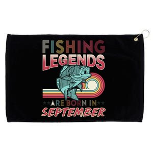 Fishing Legends Are Born In September Grommeted Golf Towel