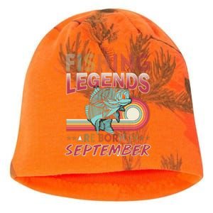 Fishing Legends Are Born In September Kati - Camo Knit Beanie