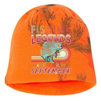 Fishing Legends Are Born In September Kati - Camo Knit Beanie