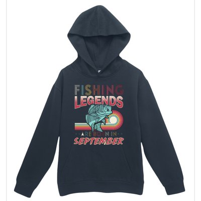 Fishing Legends Are Born In September Urban Pullover Hoodie