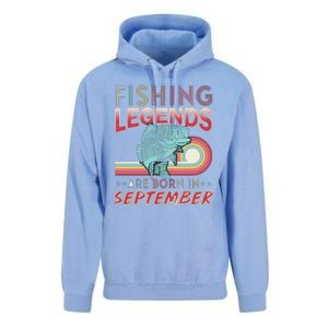 Fishing Legends Are Born In September Unisex Surf Hoodie