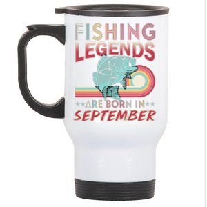 Fishing Legends Are Born In September Stainless Steel Travel Mug