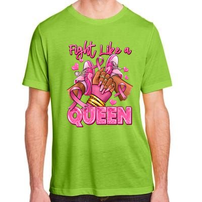 Fight Like A Queen Breast Cancer Support Awareness Adult ChromaSoft Performance T-Shirt