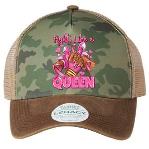 Fight Like A Queen Breast Cancer Support Awareness Legacy Tie Dye Trucker Hat