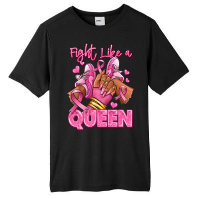 Fight Like A Queen Breast Cancer Support Awareness Tall Fusion ChromaSoft Performance T-Shirt