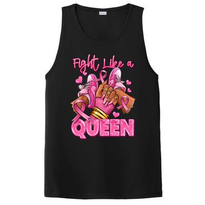 Fight Like A Queen Breast Cancer Support Awareness PosiCharge Competitor Tank