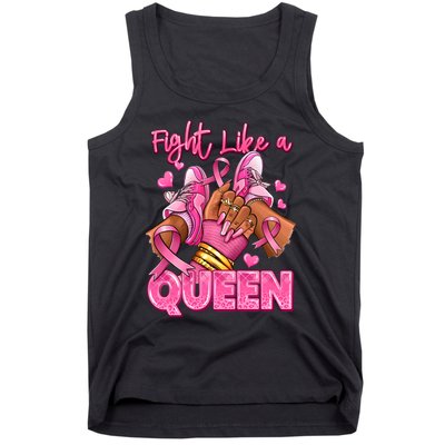 Fight Like A Queen Breast Cancer Support Awareness Tank Top