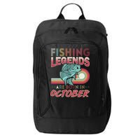 Fishing Legends Are Born In October City Backpack