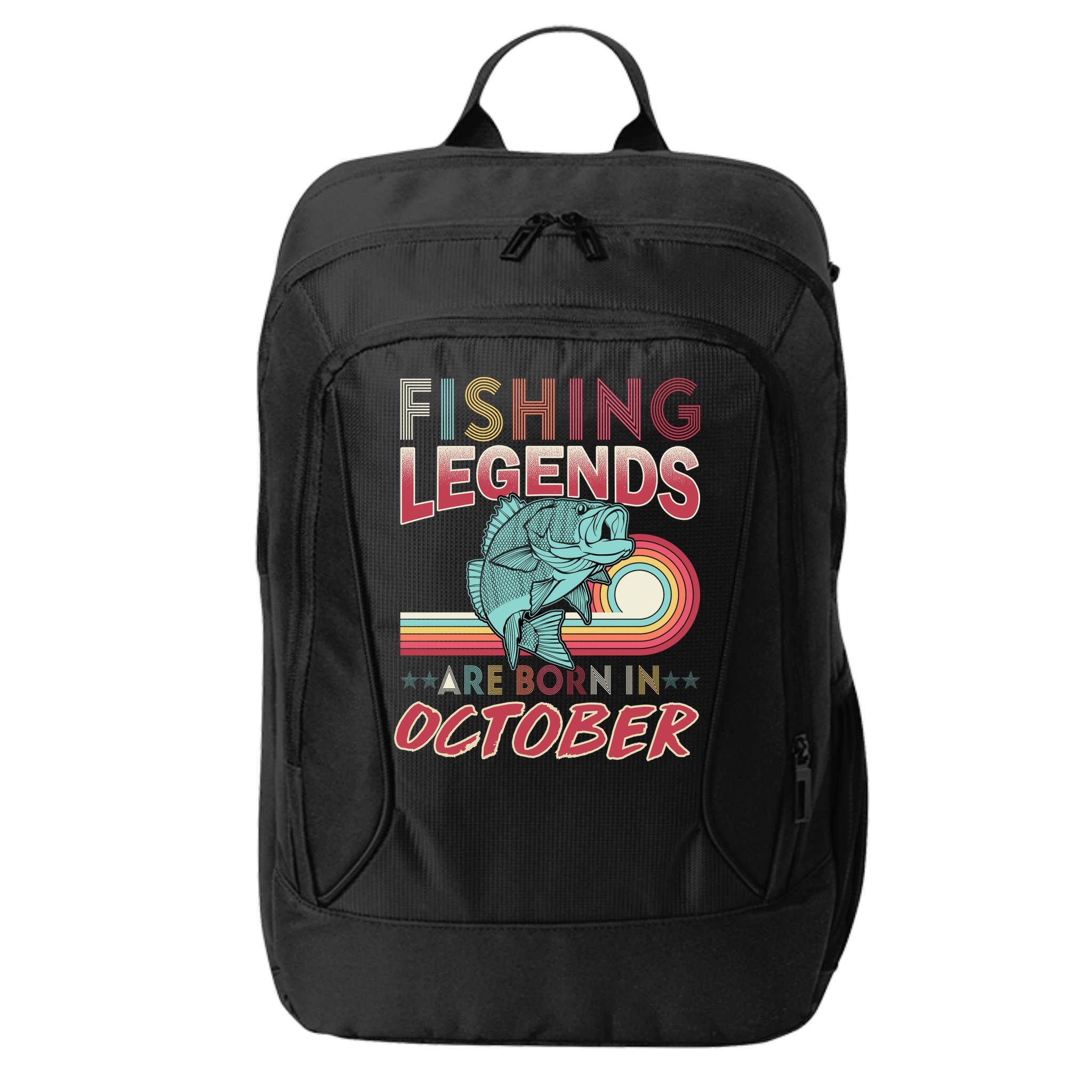 Fishing Legends Are Born In October City Backpack
