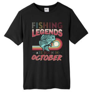 Fishing Legends Are Born In October Tall Fusion ChromaSoft Performance T-Shirt