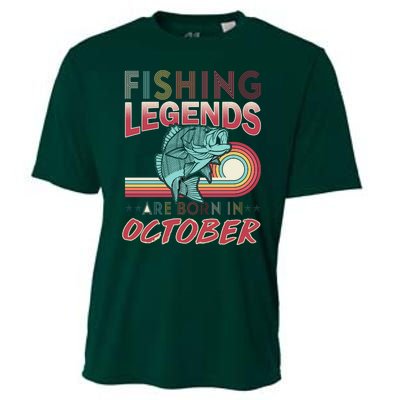 Fishing Legends Are Born In October Cooling Performance Crew T-Shirt