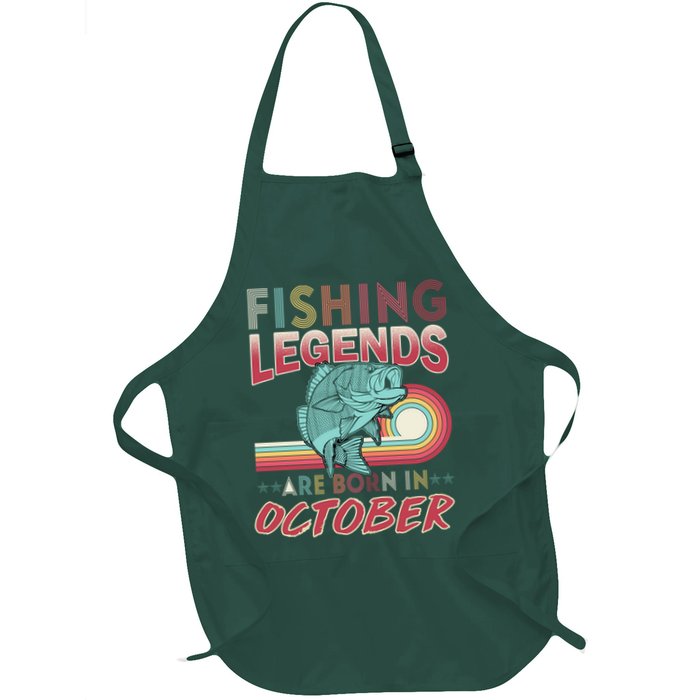 Fishing Legends Are Born In October Apron