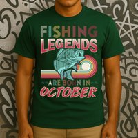 Fishing Legends Are Born In October T-Shirt