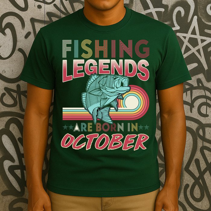 Fishing Legends Are Born In October T-Shirt