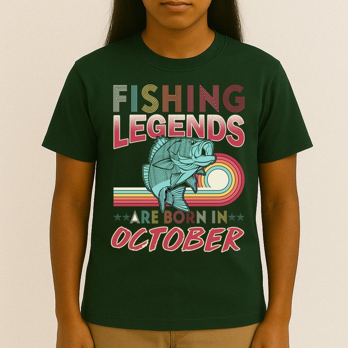 Fishing Legends Are Born In October T-Shirt