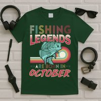 Fishing Legends Are Born In October T-Shirt
