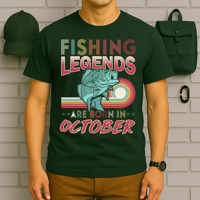 Fishing Legends Are Born In October T-Shirt