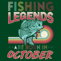 Fishing Legends Are Born In October T-Shirt