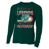 Fishing Legends Are Born In October Cooling Performance Long Sleeve Crew