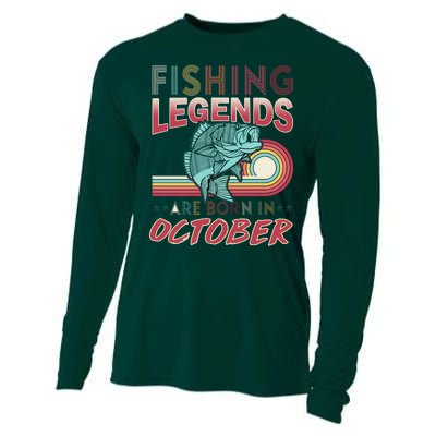 Fishing Legends Are Born In October Cooling Performance Long Sleeve Crew