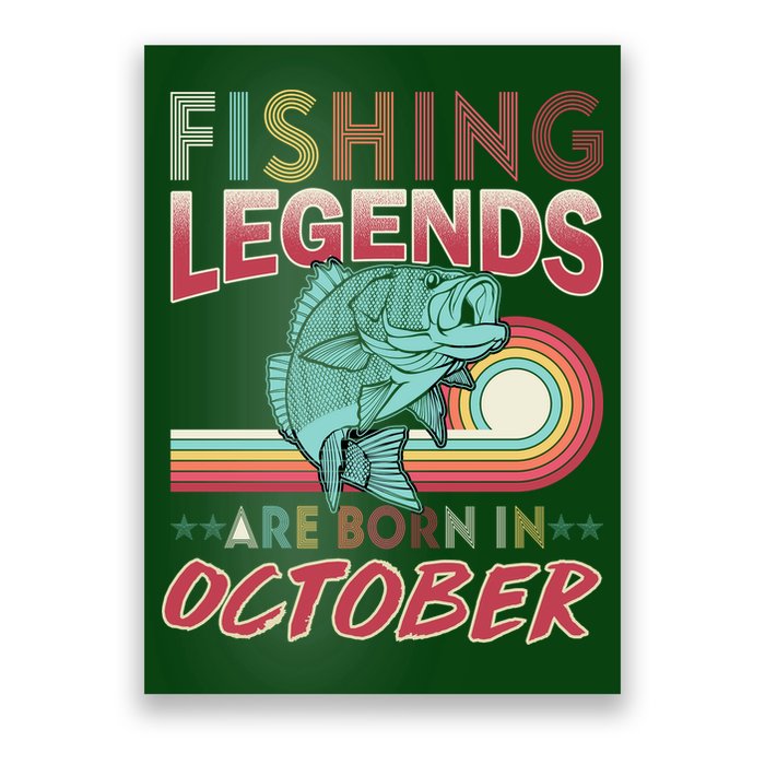 Fishing Legends Are Born In October Poster