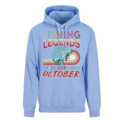 Fishing Legends Are Born In October Unisex Surf Hoodie