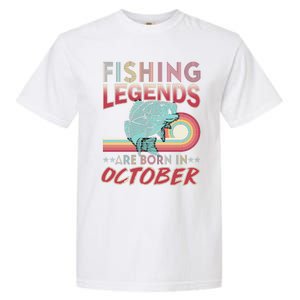 Fishing Legends Are Born In October Garment-Dyed Heavyweight T-Shirt