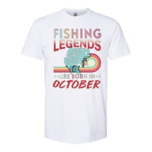 Fishing Legends Are Born In October Softstyle CVC T-Shirt