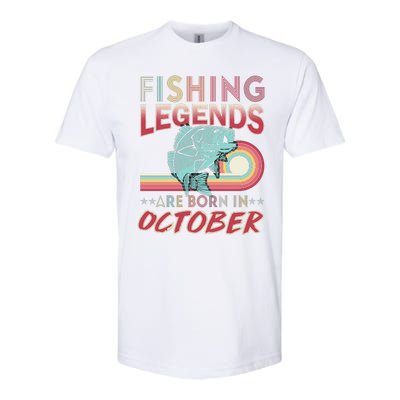 Fishing Legends Are Born In October Softstyle® CVC T-Shirt