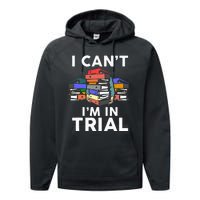 Funny Lawyer Art For Wo Attorney Paralegal Law School Performance Fleece Hoodie