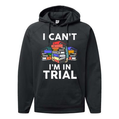 Funny Lawyer Art For Wo Attorney Paralegal Law School Performance Fleece Hoodie