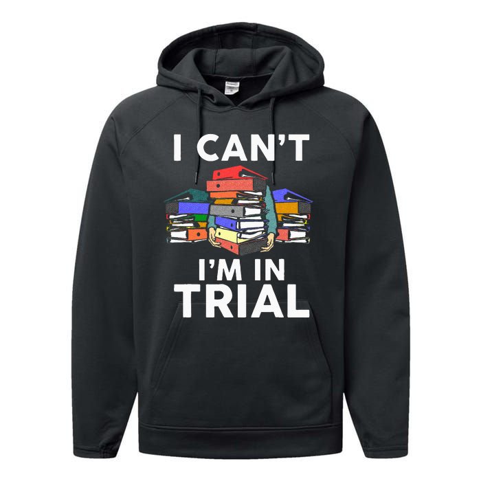 Funny Lawyer Art For Wo Attorney Paralegal Law School Performance Fleece Hoodie