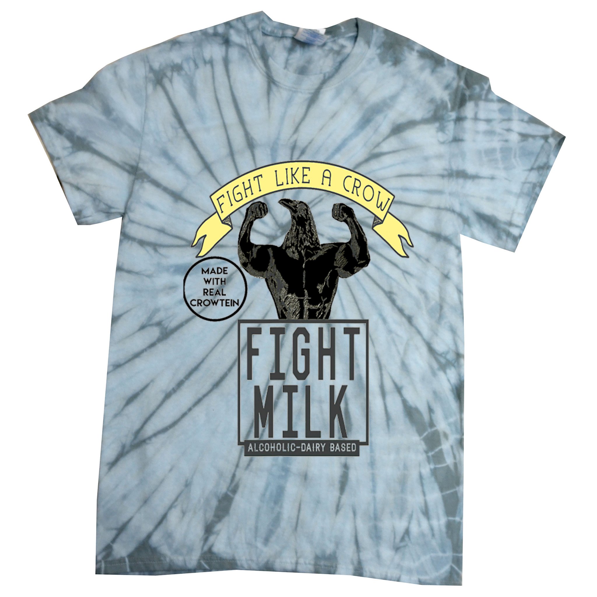 Fight Like A Crow Milk Tie-Dye T-Shirt