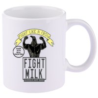 Fight Like A Crow Milk 11oz C Handle Ceramic Mug