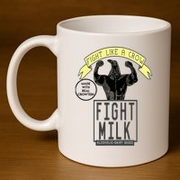 Fight Like A Crow Milk 11oz C Handle Ceramic Mug
