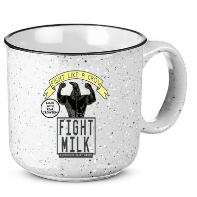 Fight Like A Crow Milk 15oz Campfire Ceramic Mug