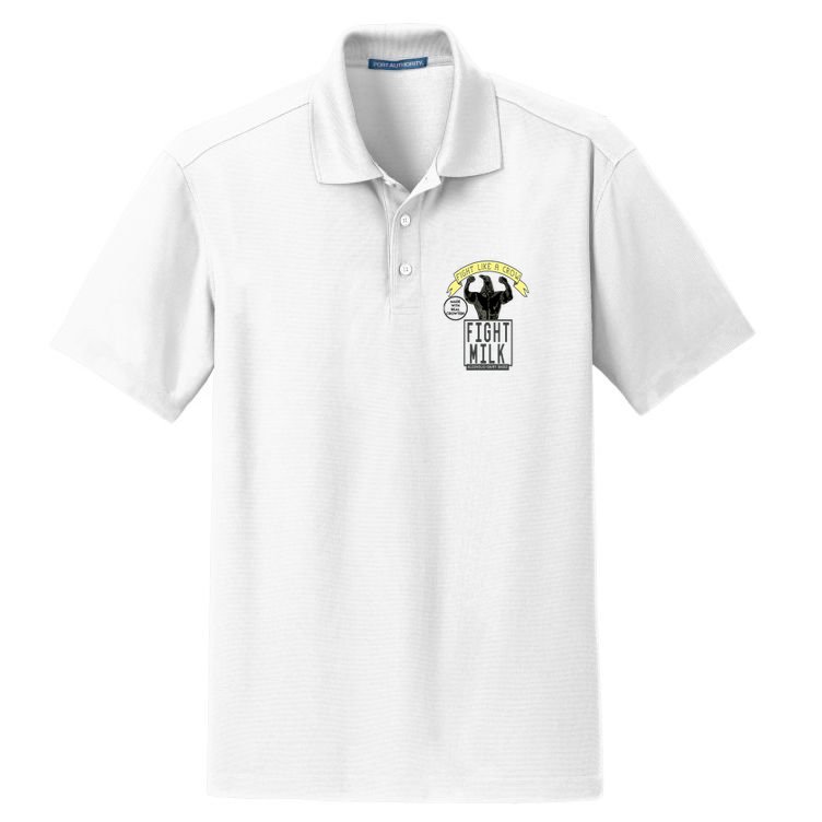 Fight Like A Crow Milk Dry Zone Grid Polo