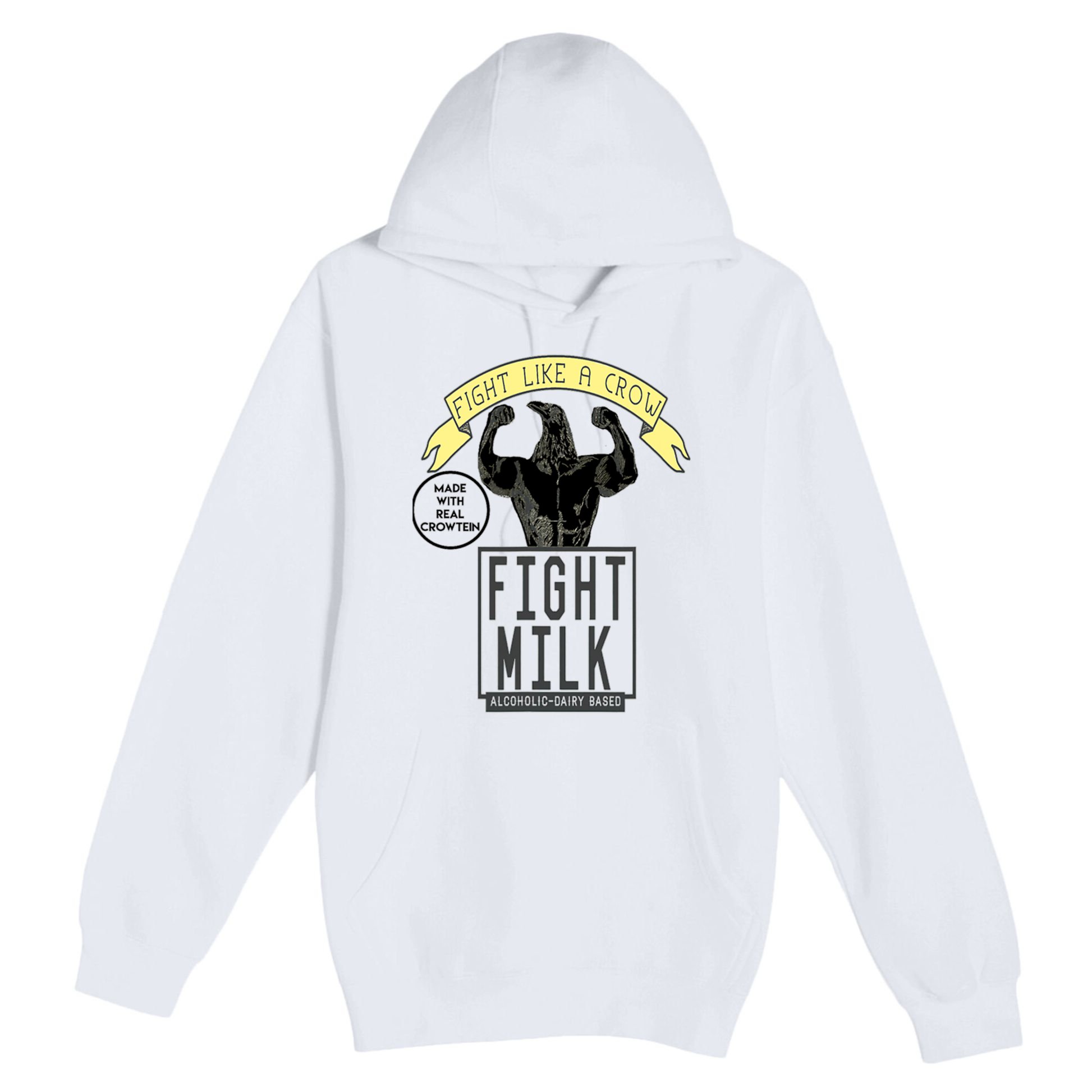 Fight Like A Crow Milk Premium Pullover Hoodie