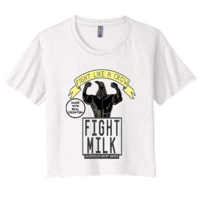 Fight Like A Crow Milk Crop Top