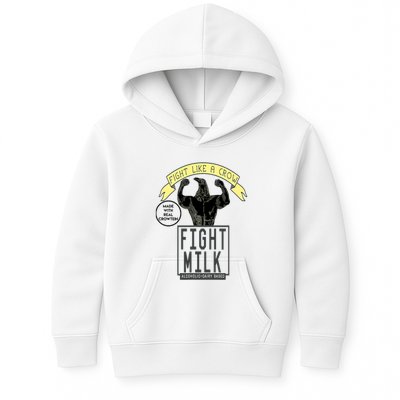 Fight Like A Crow Milk Kids Hoodie