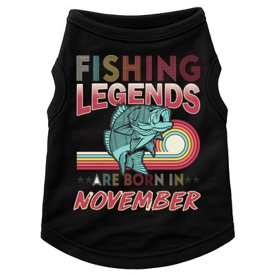 Fishing Legends Are Born In November Doggie Tank