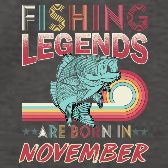 Fishing Legends Are Born In November Vector Backpack