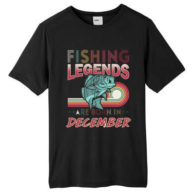 Fishing Legends Are Born In December Tall Fusion ChromaSoft Performance T-Shirt