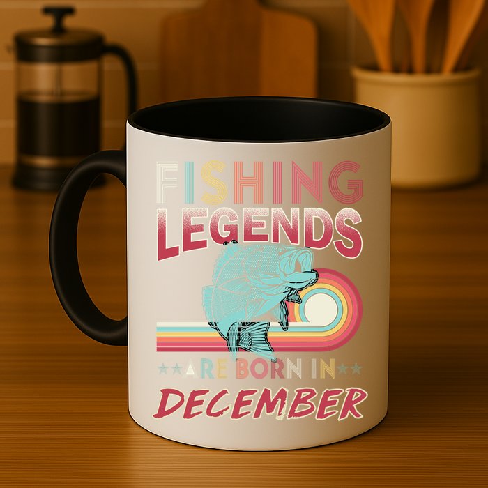 Fishing Legends Are Born In December Mug